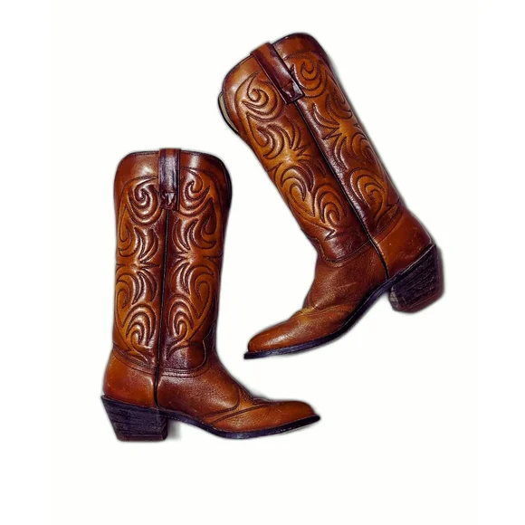 ~~SOLD~~Texas Brand Leather Boots - Picture 2 of 7